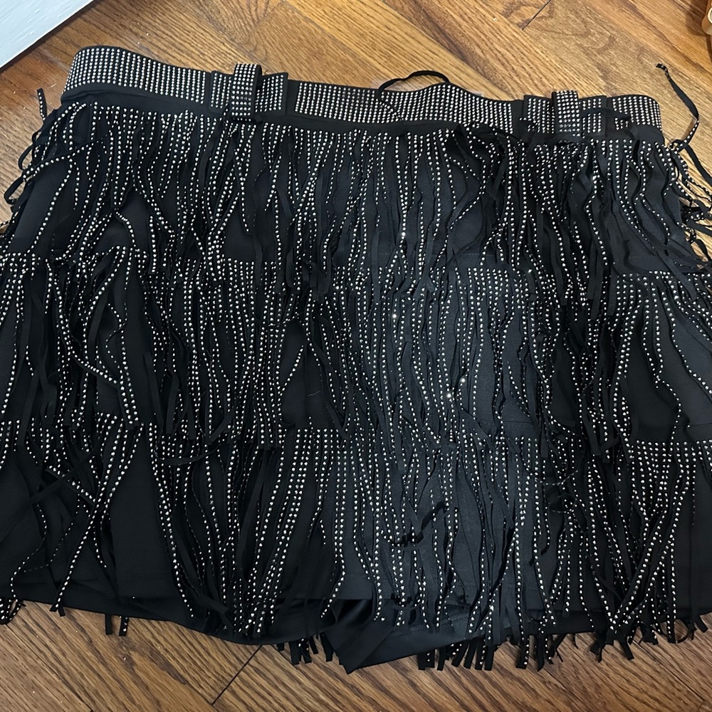 Black Bedazzle Skirt